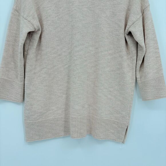 J. Jill purejill Single Button Cardigan in Tan/Pink, Size XS, 3/4 Sleeve, V-Neck - Picture 7 of 10